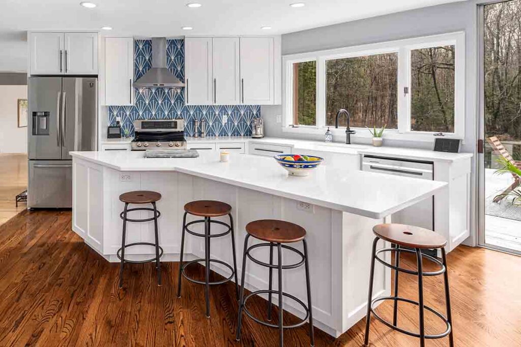 Bright kitchen in contemporary home