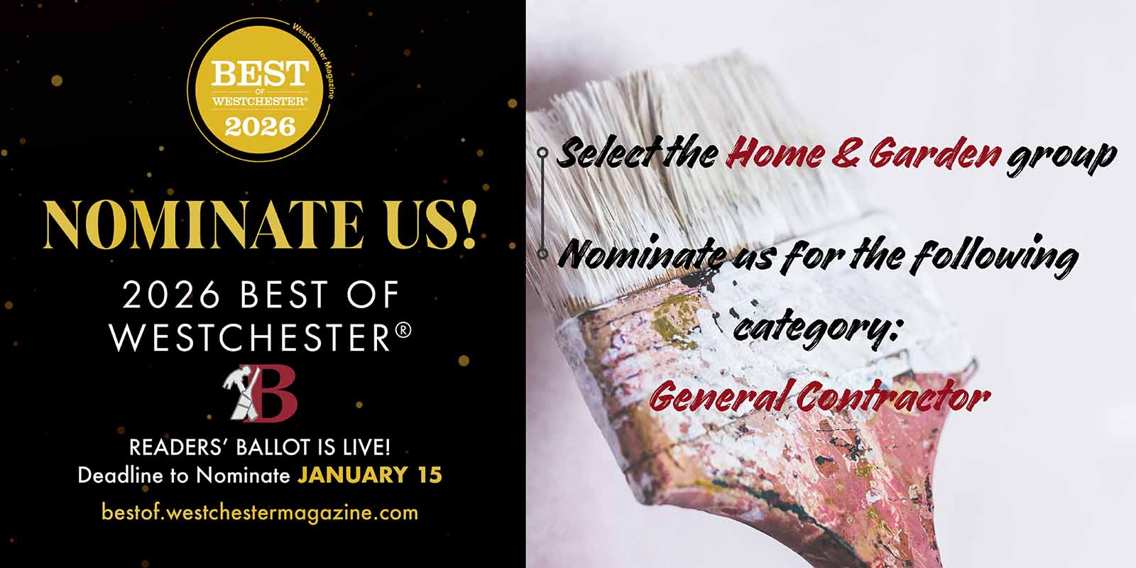 Nominate Us - 2026 Best of Westchestwe