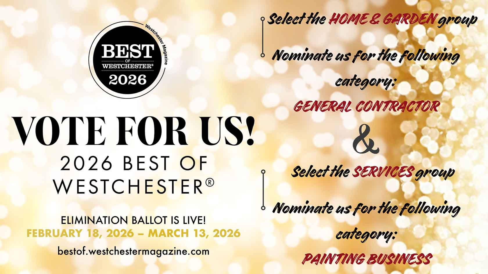 Best of Westchester 2026 poster horizontal